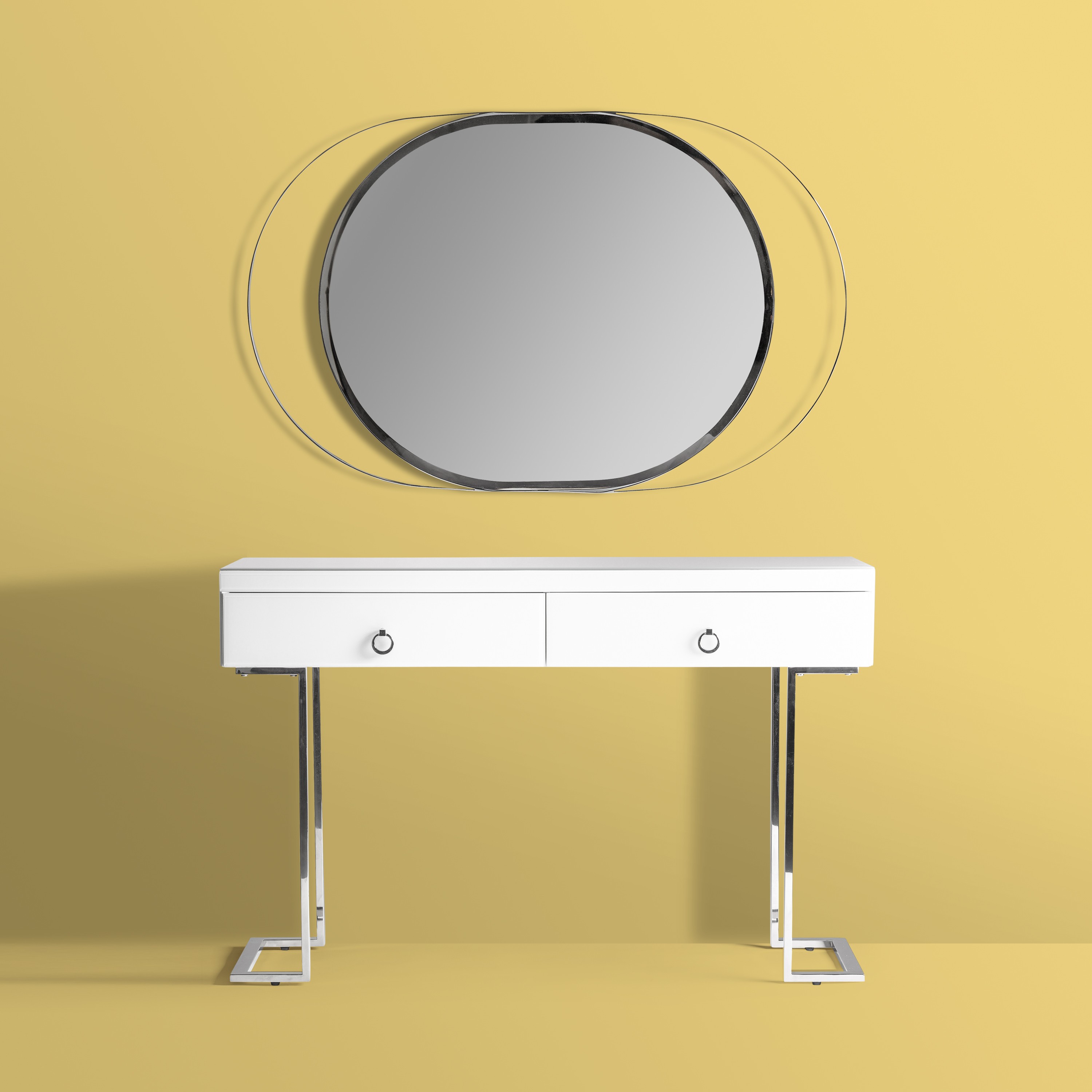 espejo oval moderno