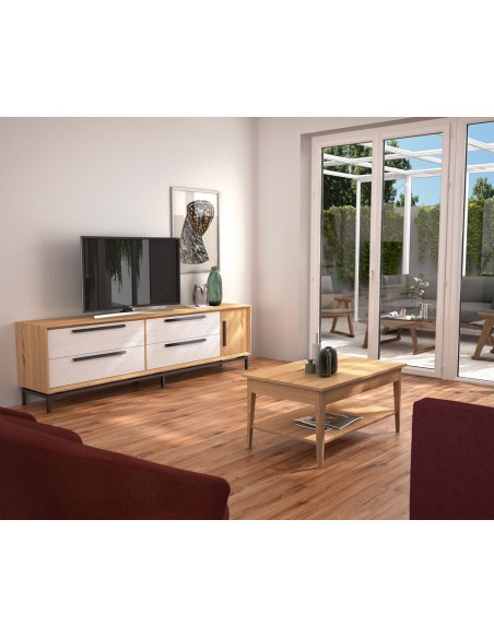 Mueble TV 15C de estilo nórdico-industrial de Divogue