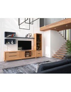 Mueble de salón 19C de estilo nórdico-industrial