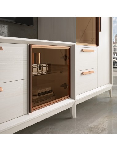 Mueble de salón blanco 20C de estilo nórdico-industrial de Divogue 2