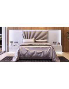 Dormitorio MX77 de cabecero corrido promo de Franco Furniture