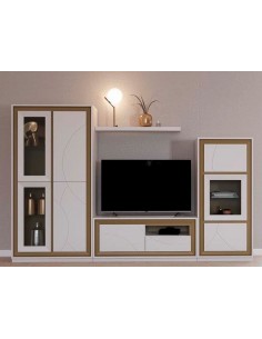 Mueble de Salón de Roble Natural